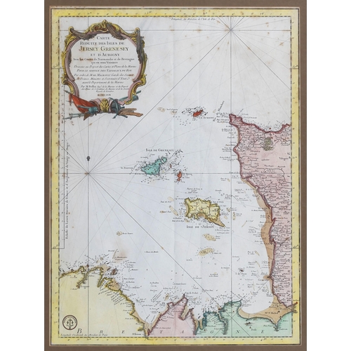 531 - Bellin, Jacques Nicolas (1703-1772), 'Carte Reduite des Isles de Jersey, Grenesey et d'Aurigny', pub... 