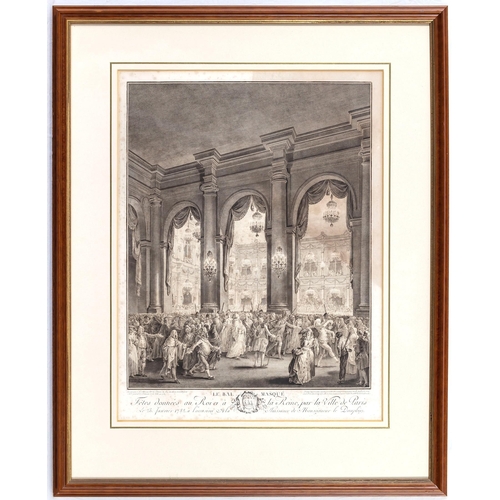 554 - After Jean-Michel Moreau the Younger (French, 1741-1814), engraved by P.L. Moreau, Le Bel Masque & L... 