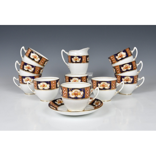 87 - A Royal Albert Crown China part tea service, early 20th century, printed factory marks, pattern no. ... 