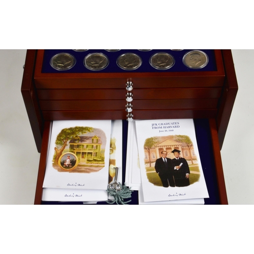 399 - Numismatics interest - Danbury Mint collections, comprising 'The Complete Wren Farthing collection',... 