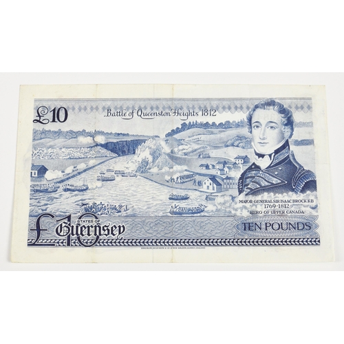 456 - BRITISH BANKNOTE - The States of Guernsey - Ten Pounds, c.1975, Signatory C. H. Hodder, serial numbe... 