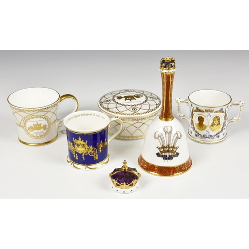 47 - A collection of fine bone china Commemorative Ware, comprising a boxed Prouna 2013 limited edition C... 