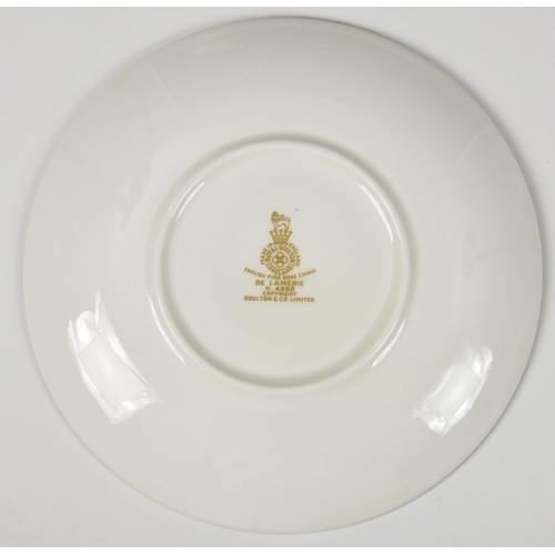 60 - A Royal Doulton 'DE LAMERIE'  part tea / dinner service, comprising of eight soup bowls, two platter... 