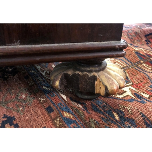 830 - A William IV rosewood and parcel gilt Davenport desk in the manner of Gillows of Lancaster, the slid... 