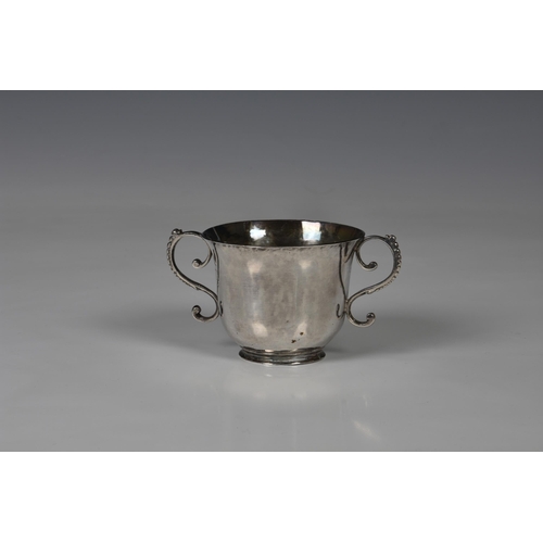 110 - An 18th century Channel Islands silver christening cup, maker's mark AB (unknown, probably Guernsey,... 