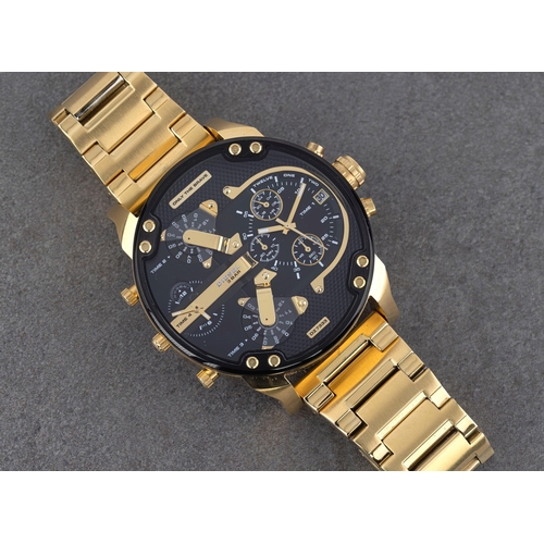 1427 - A Diesel Only The Brave Mr Daddy chronograph stainless steel bracelet wrist watch, ref. DZ 7333, the... 