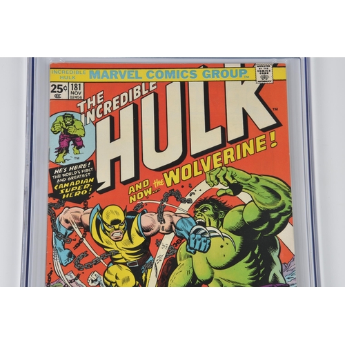 1676 - MARVEL COMICS - The Incredible Hulk No. 181 CGC 9.0, published by Marvel Comics in November 1974. Th... 