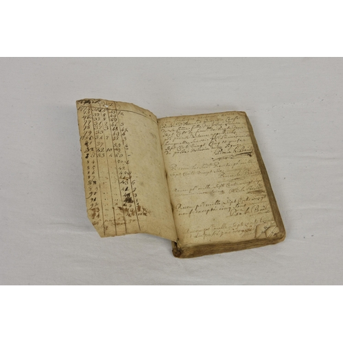 1698 - Jersey history interest - An 8th century Jersey family's manuscript account book, first date 1771.  ... 