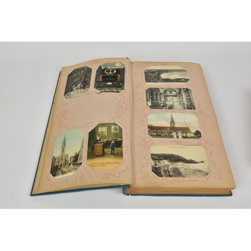 1699 - Channel Islands interest - Two postcard albums, containing a large collection of over 250 early 20th... 