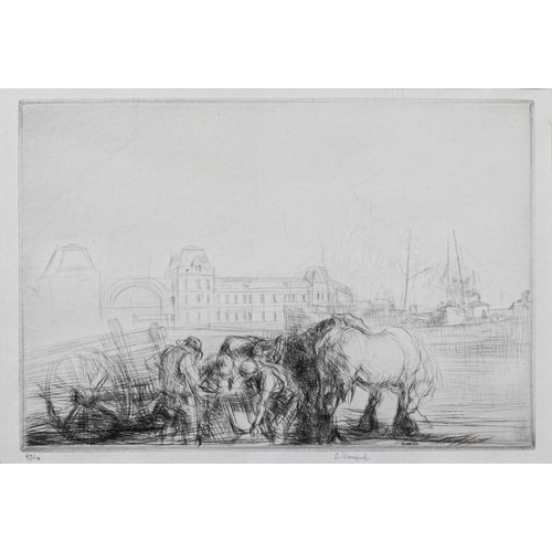 1756 - Edmund Blampied RE (Jersey, 1886-1966), 'Ostend', drypoint etching, c.1926, signed in pencil and num... 