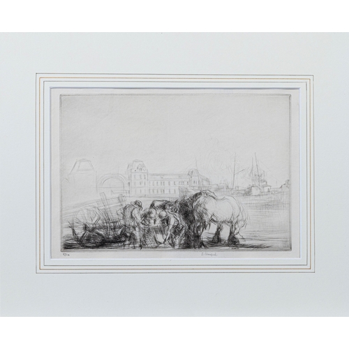 1756 - Edmund Blampied RE (Jersey, 1886-1966), 'Ostend', drypoint etching, c.1926, signed in pencil and num... 