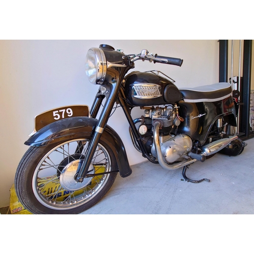 1772 - A 1962 Triumph 500 Speed Twin 5TA motorcycle with Guernsey three digit number plate '579', first reg... 