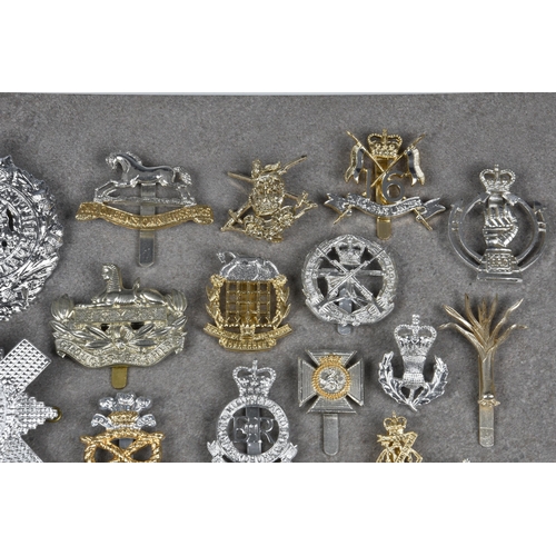 1787 - A collection of various Military anodised aluminium cap badges etc, to include Queens Own Yeomanry; ... 