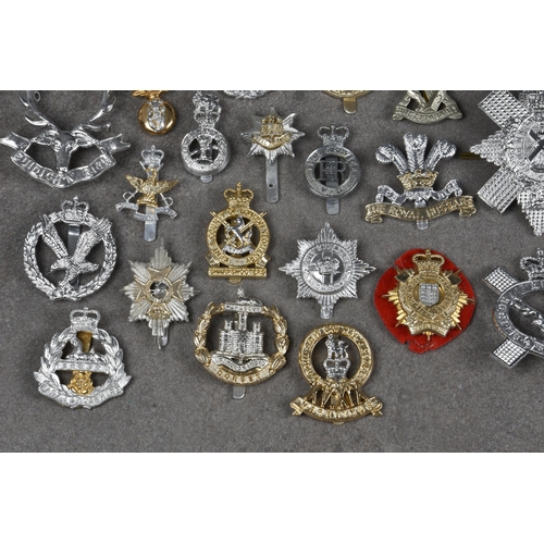 1787 - A collection of various Military anodised aluminium cap badges etc, to include Queens Own Yeomanry; ... 