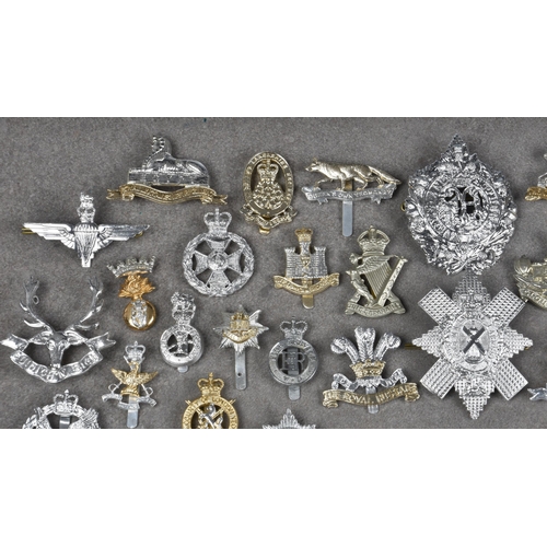 1787 - A collection of various Military anodised aluminium cap badges etc, to include Queens Own Yeomanry; ... 