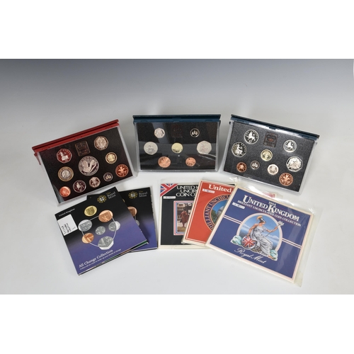 1893 - Royal Mint Proof coin collections, to include 1991 & 1992 Year sets, 1998 Deluxe Year set, 2 x 2008 ... 