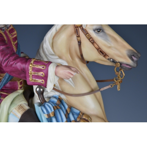 19 - Bernard Winskill for Royal Worcester porcelain limited edition 'Marlborough' figure, equestrian figu... 