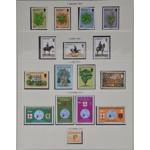 1925 - Philately interest - A comprehensive collection of mint Guernsey stamps, displayed in ten Guernsey P... 