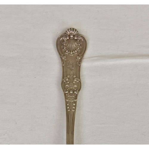 198 - A Victorian silver Kings pattern basting spoon, Henry John Lais and Henry John Lais, London 1851, e... 