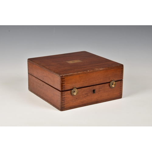 2001 - A mahogany cased Sextant by H. Hughes & Son Ltd, early 20th century, no. 13442, signed H. Hughes & S... 