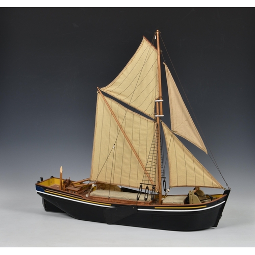 2020 - A scratch built model of a Scottish fishing boat 'Lisa Marie', well detailed, wooden built, named 'L... 