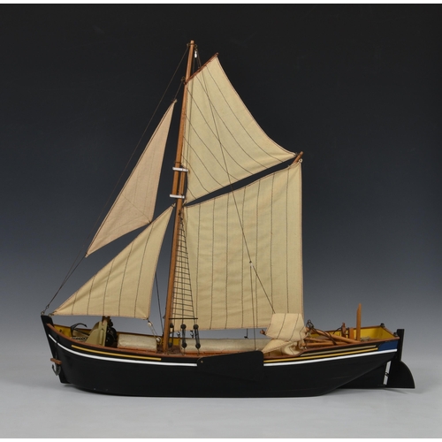 2020 - A scratch built model of a Scottish fishing boat 'Lisa Marie', well detailed, wooden built, named 'L... 