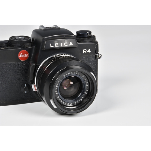 2110 - A Leica R4 SLR Camera, serial No. 1601467,with Leitz Wetzlar Elmarit-R 1:2.8/35 Lens, serial No. 203... 