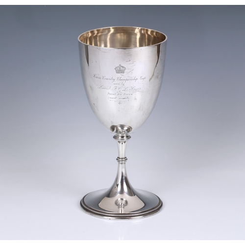 240 - A WWI period Royal Air Force related silver trophy cup, James Dixon & Sons Ltd, Sheffield 1919, insc... 