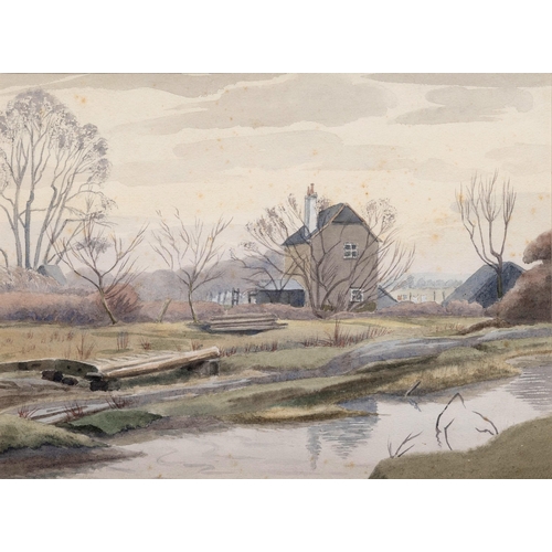 271 - Malcolm Arbuthnot R.I., N.S. (British, 1877-1967), A farmhouse. * watercolour, unsigned, framed. * 8... 