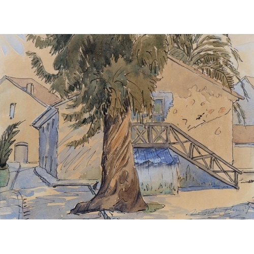 272 - Malcolm Arbuthnot R.I., N.S. (British, 1877-1967), Palm Tree and Buildings. * watercolour, signed lo... 