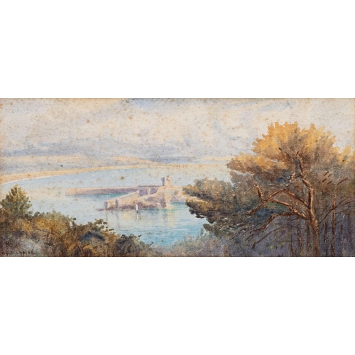 392 - Clifford George Blampied (Jersey, 1875-1962), St Aubins Fort, Jersey. * watercolour, signed lower l... 