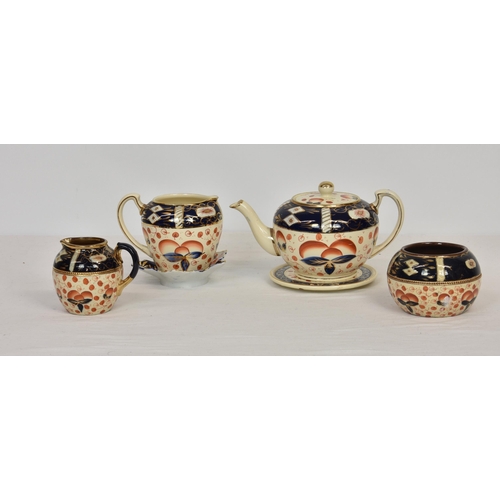 48 - Lingard Webster & Co Ltd Welsh Imari style teapot, two milk jugs and large sugar bowl circa 1950, de... 