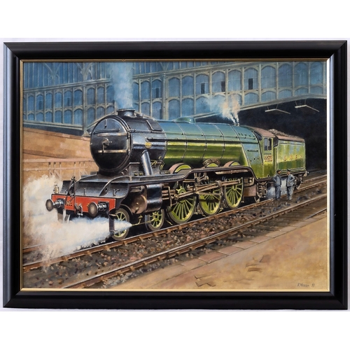 845 - Robert Nixon (British, b. 1955), Flying Scotsman 4472. oil on board, signed lower right and dated ... 