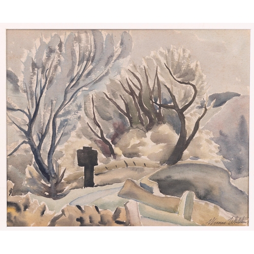 964 - Norman Whitehead (British 1915-1983), Two Landscapes. watercolour on toned paper, both signed lower ... 