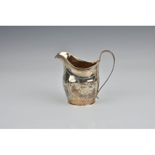 137 - A George III silver helmet shaped cream jug, Peter, Ann & William Bateman, London, 1804, typical for... 