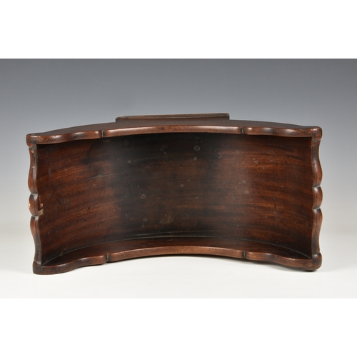 2004 - An early 19th century mahogany stilton cheese coaster, of typical open boat form, missing castors, 1... 