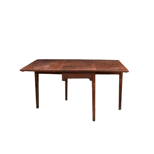 698 - A George III mahogany demi-lune extending dining table, 94 x 40in. (238 x 101cm.) extended, 28in. (7... 