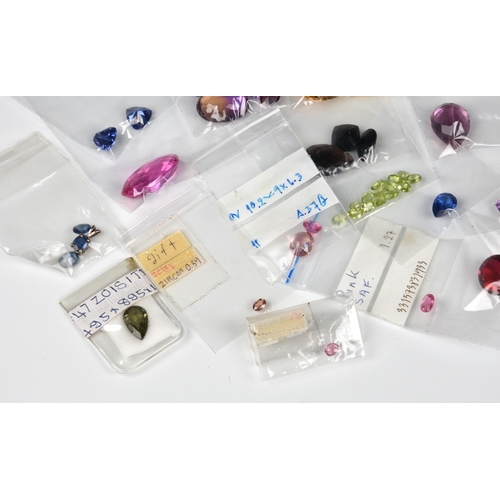 1051 - A large collection of loose, unmounted gemstones, no certificates or paperwork, including pink sapph... 