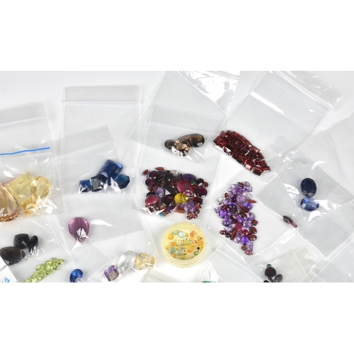 1051 - A large collection of loose, unmounted gemstones, no certificates or paperwork, including pink sapph... 