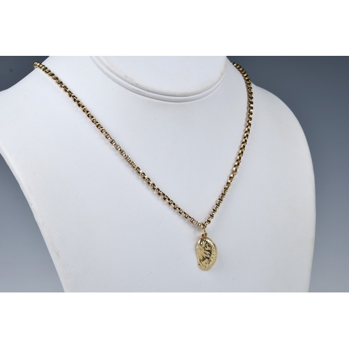 1112 - A 9ct gold and seed pearl ormer shell pendant, the shell set with a single seed pearl to the inside,... 