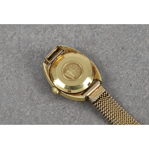 1392 - A ladies 18ct yellow gold Omega Constellation 'C' Automatic Chronometer wrist watch, 1960s, the 19mm... 