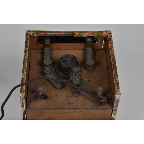 1810 - Crystal Radio -Channel Islands Occupation interest, the crystal radio housed in a Juan Lopez Habana ... 