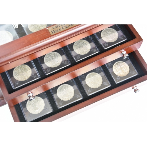 1915 - Danbury Mint 'The Last of the Half Crowns' coin set, collection of thirty coins presented within a w... 