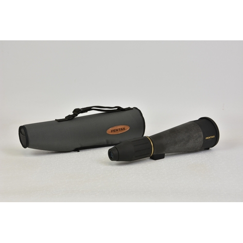 2129 - A Pentax 30 x 60 HG spotting scope, in carry case.