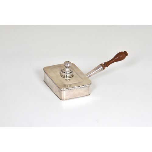 33 - A novelty George VI silver table lighter fashioned as a silent butler by Asprey & Co. Ltd., Birm. 19... 