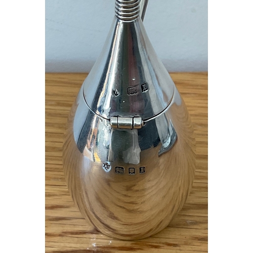 62 - A rare Art Deco novelty silver mustard pot modelled as a bowling pin, Edward Barnard & Sons, London,... 