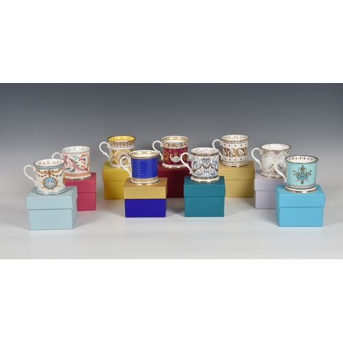 126 - A collection of commemorative Royal bone china mugs - 'Buckingham Palace' The Royal Collection, seve... 