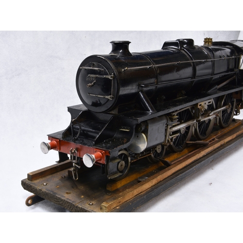 1266 - A 3½in. live steam LMS Stanier Class 4-6-0 locomotive and tender, in lined black livery, with variou... 