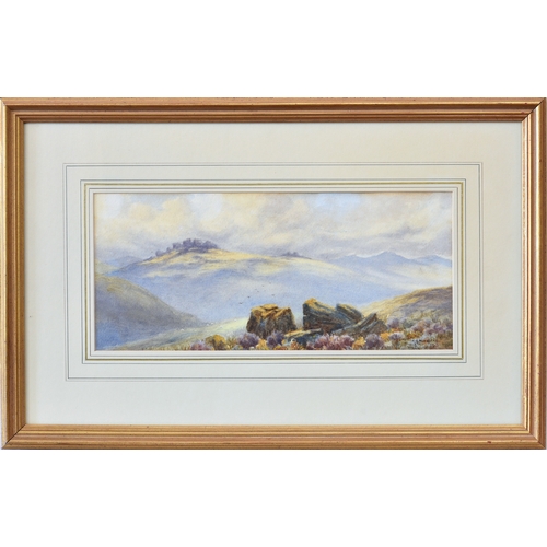 202 - Clifford George Blampied (Jersey, 1875-1962), Moorland landscape, watercolour, signed lower right, m... 