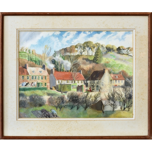 238 - Caroline Vatcher (Caroline Osborne, Duchess of Leeds) (Jersey, 1931-2005), Jersey Valley, watercolou... 